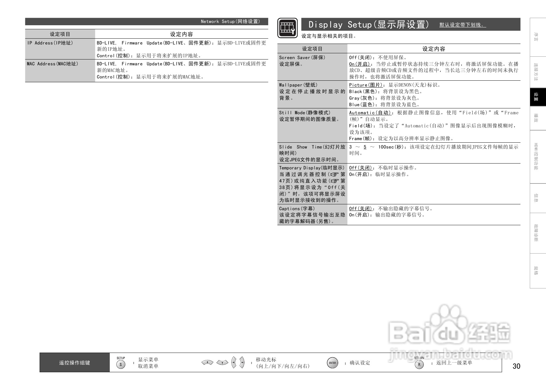 DENON DBP-4010UD通用蓝光播放机操作说明书:[2]