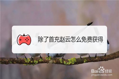 除了首充赵云怎么免费获得