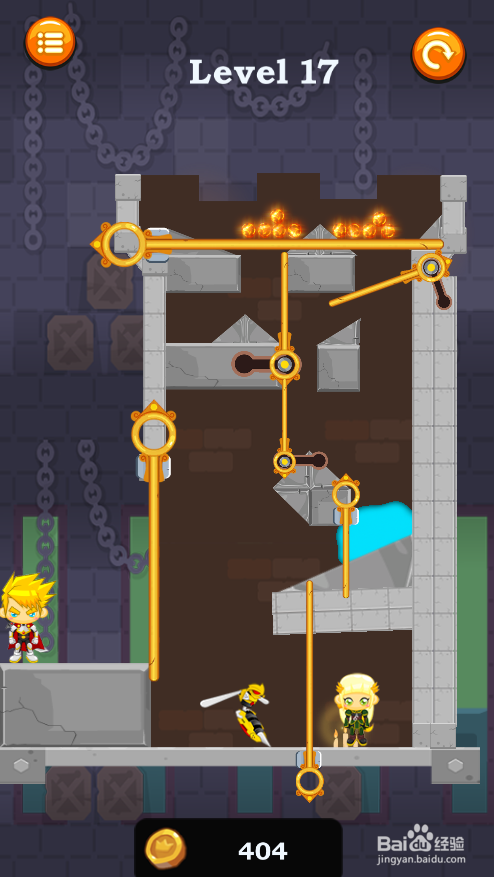 如何通过Caio Hero Rescue的Level 17？