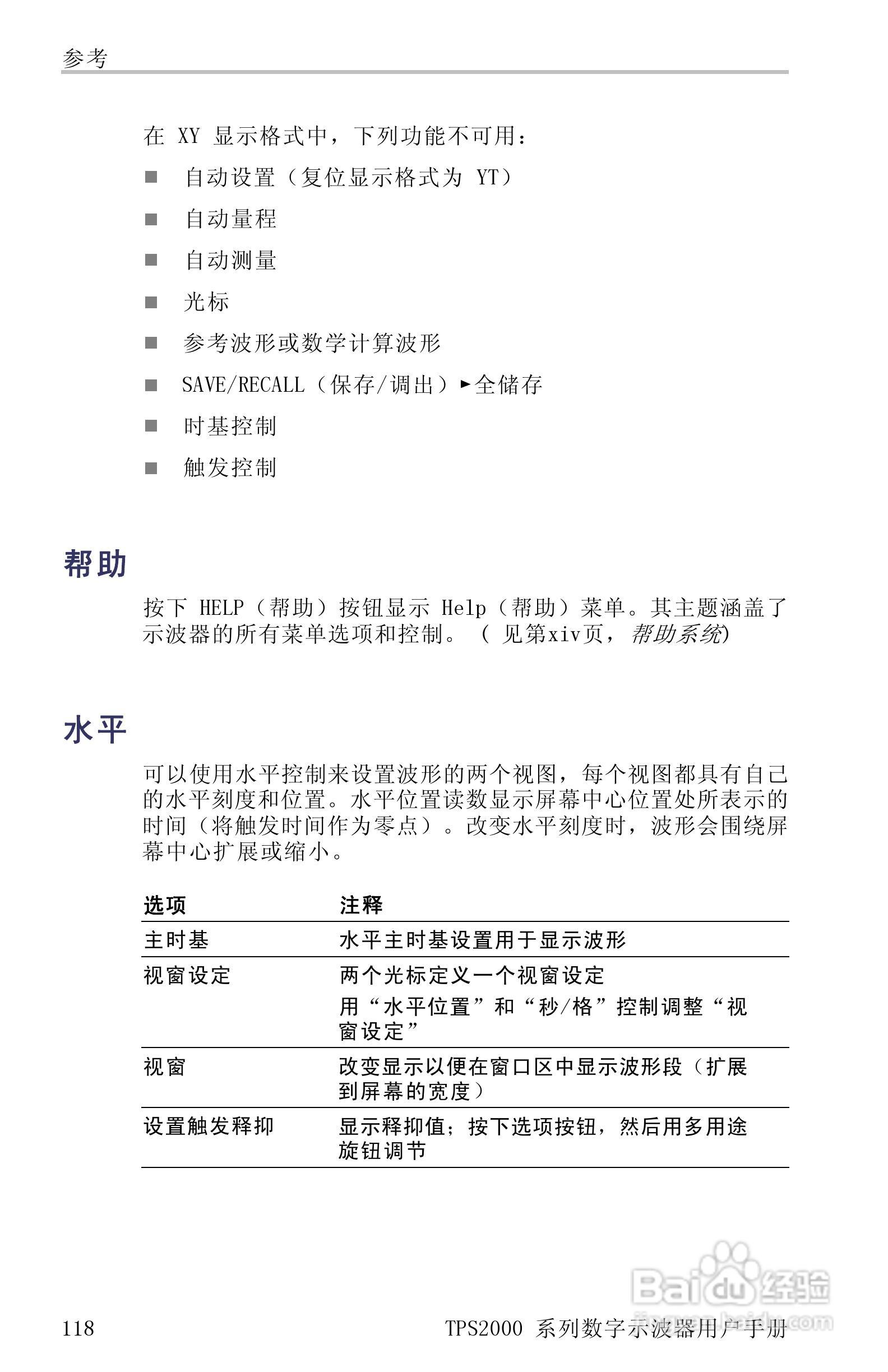 泰克TPS2024数字存储示波器用户手册:[15]