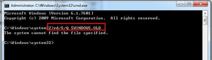 删除windows.old 的方法