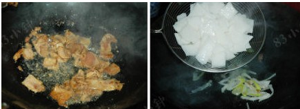 新山药炒肉片怎么做
