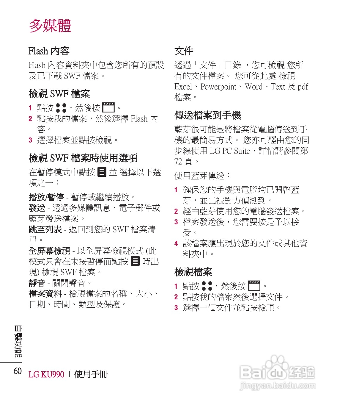 LG KU990手机使用说明书:[6]