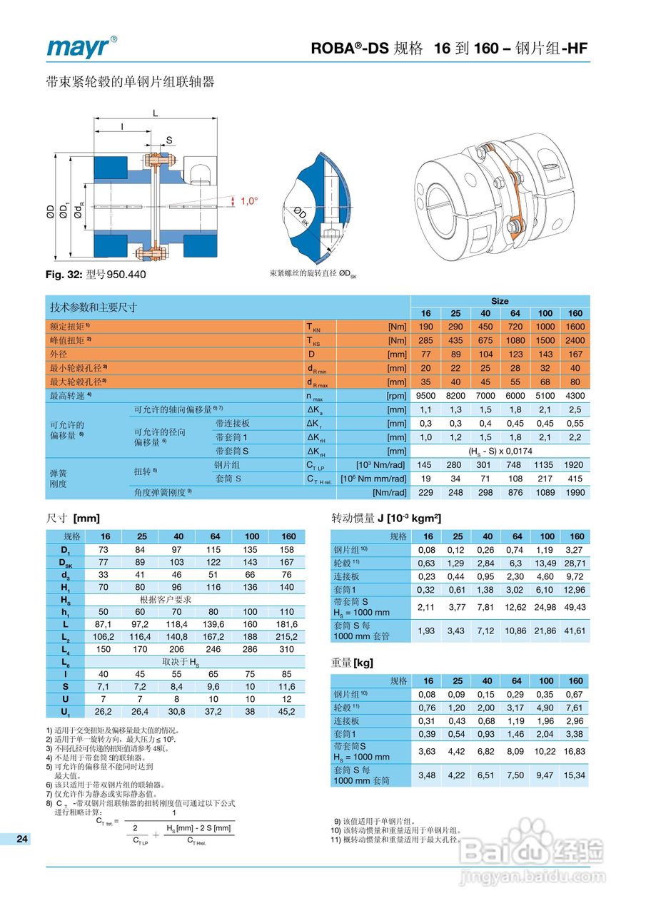 mayr ROBA-DS 高扭转刚度联轴器说明书:[3]