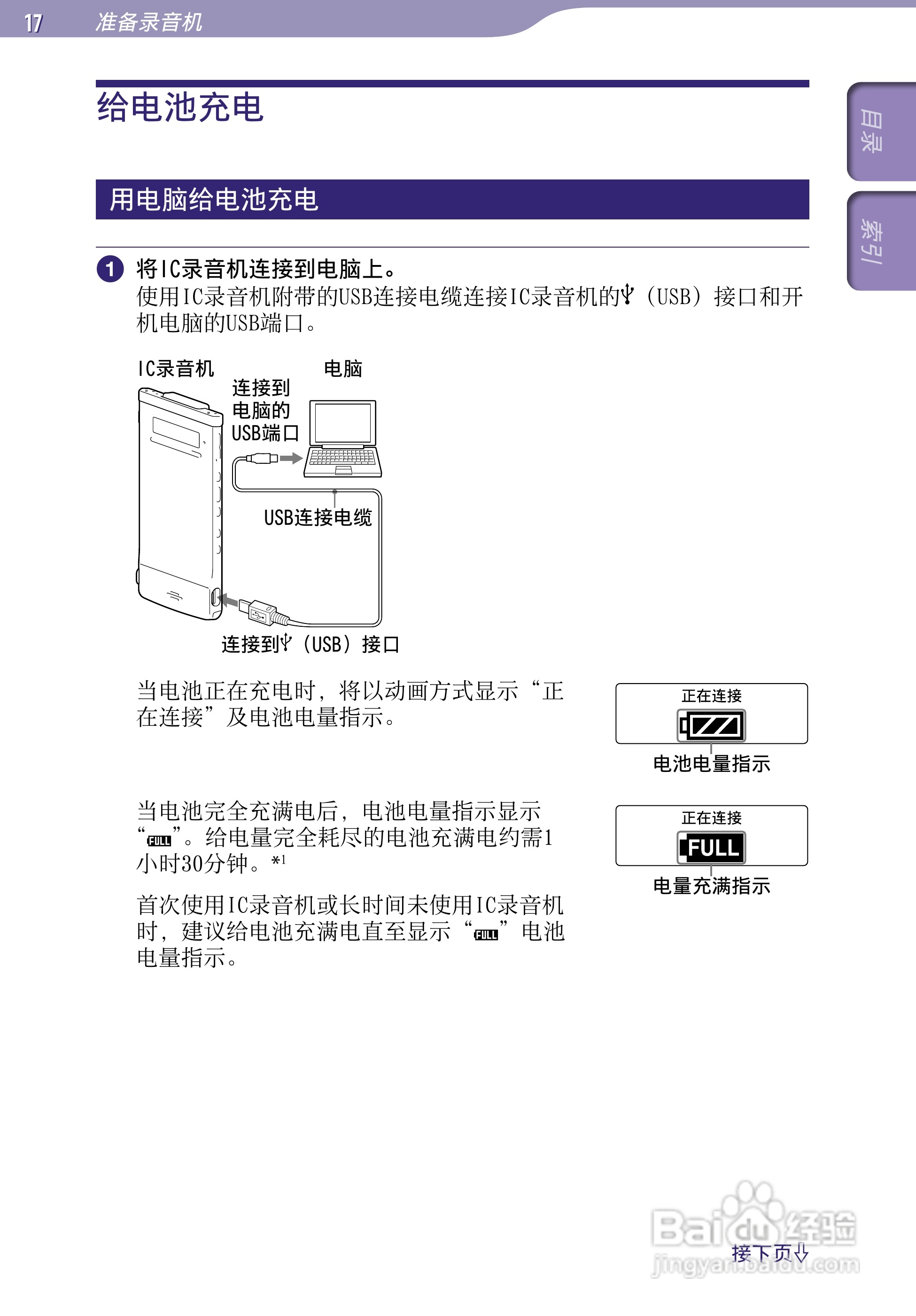 索尼ICD-TX50数码录音棒使用说明书:[2]