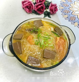 如何做茄汁炖鸭血粉丝