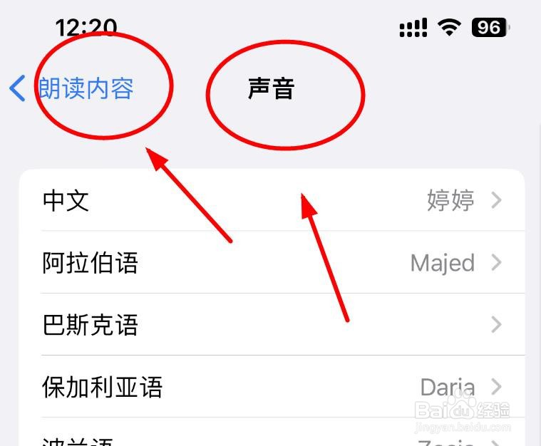 iPhone14如何设置朗读内容为巴斯克语的名字
