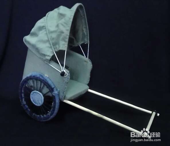 手工制作黄包车模型