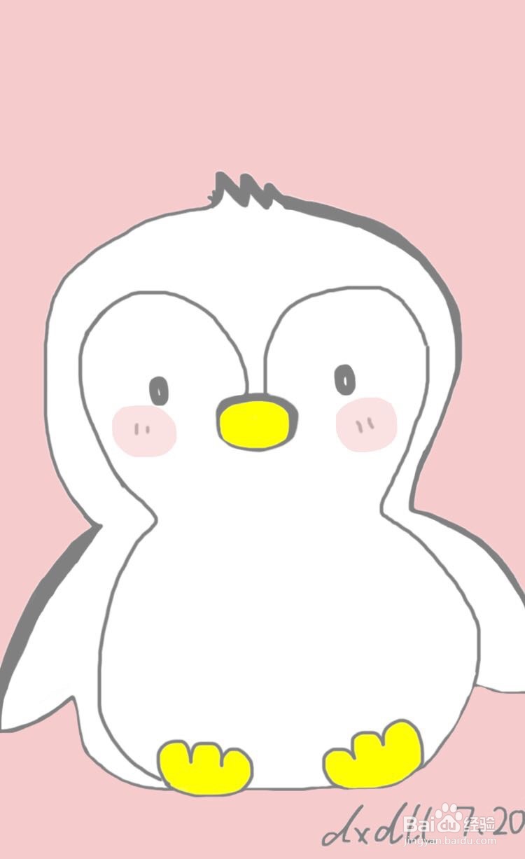 dxdll手绘之小企鹅怎么画