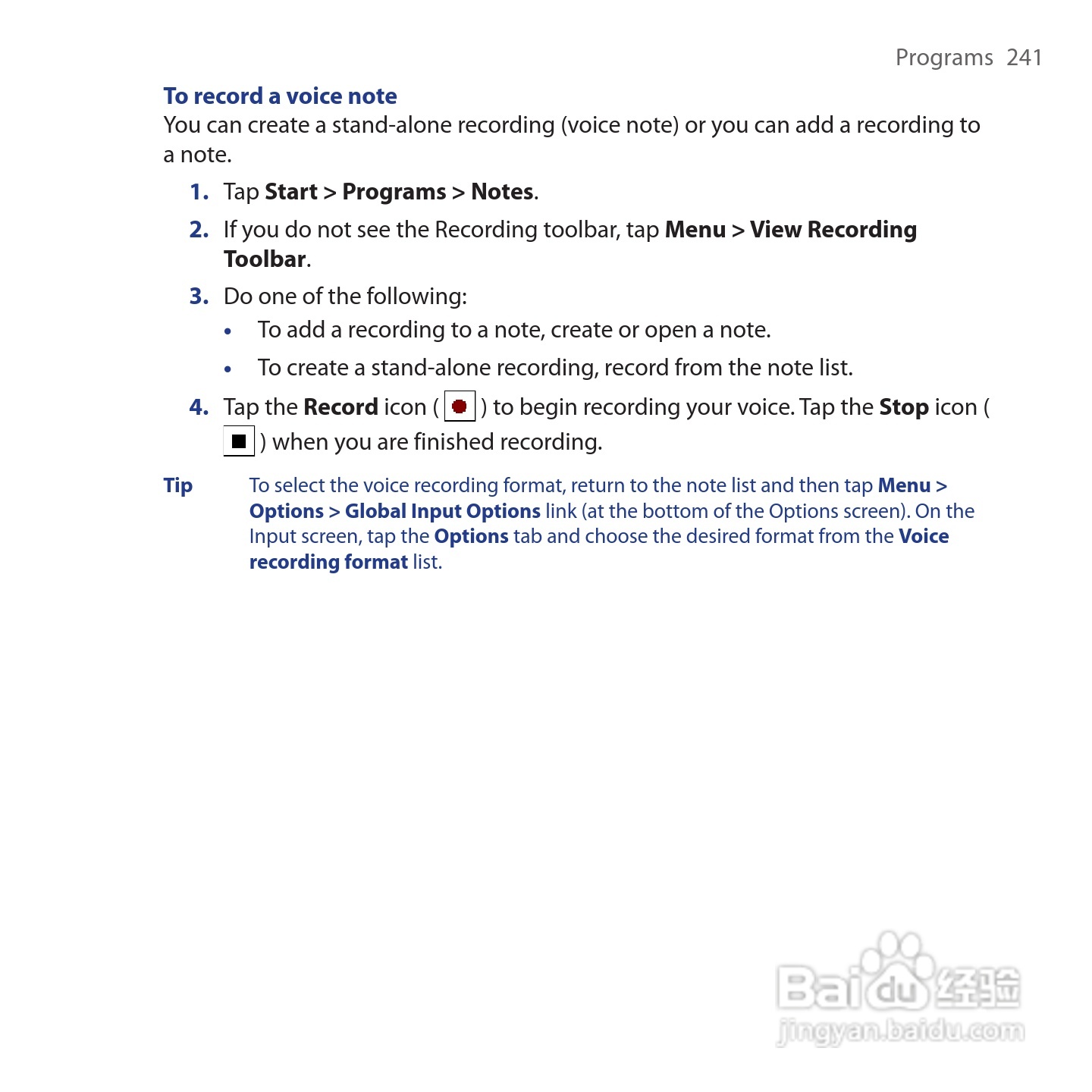 HTC Touch Cruise手机说明书:[25]