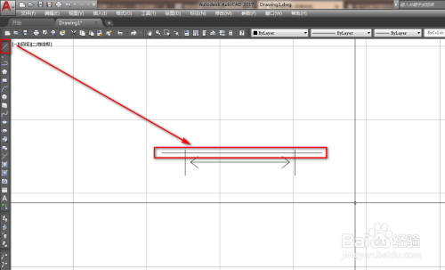 使用CAD绘制双向局限运动图形符号