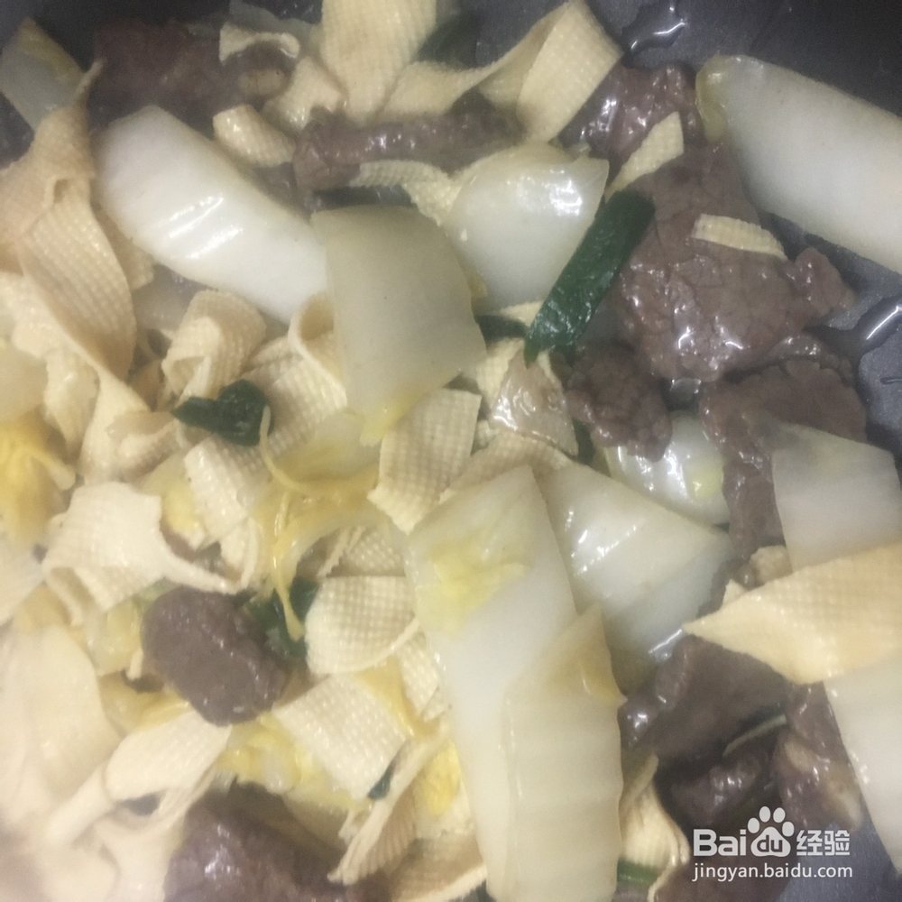 牛肉炒白菜的家常做法