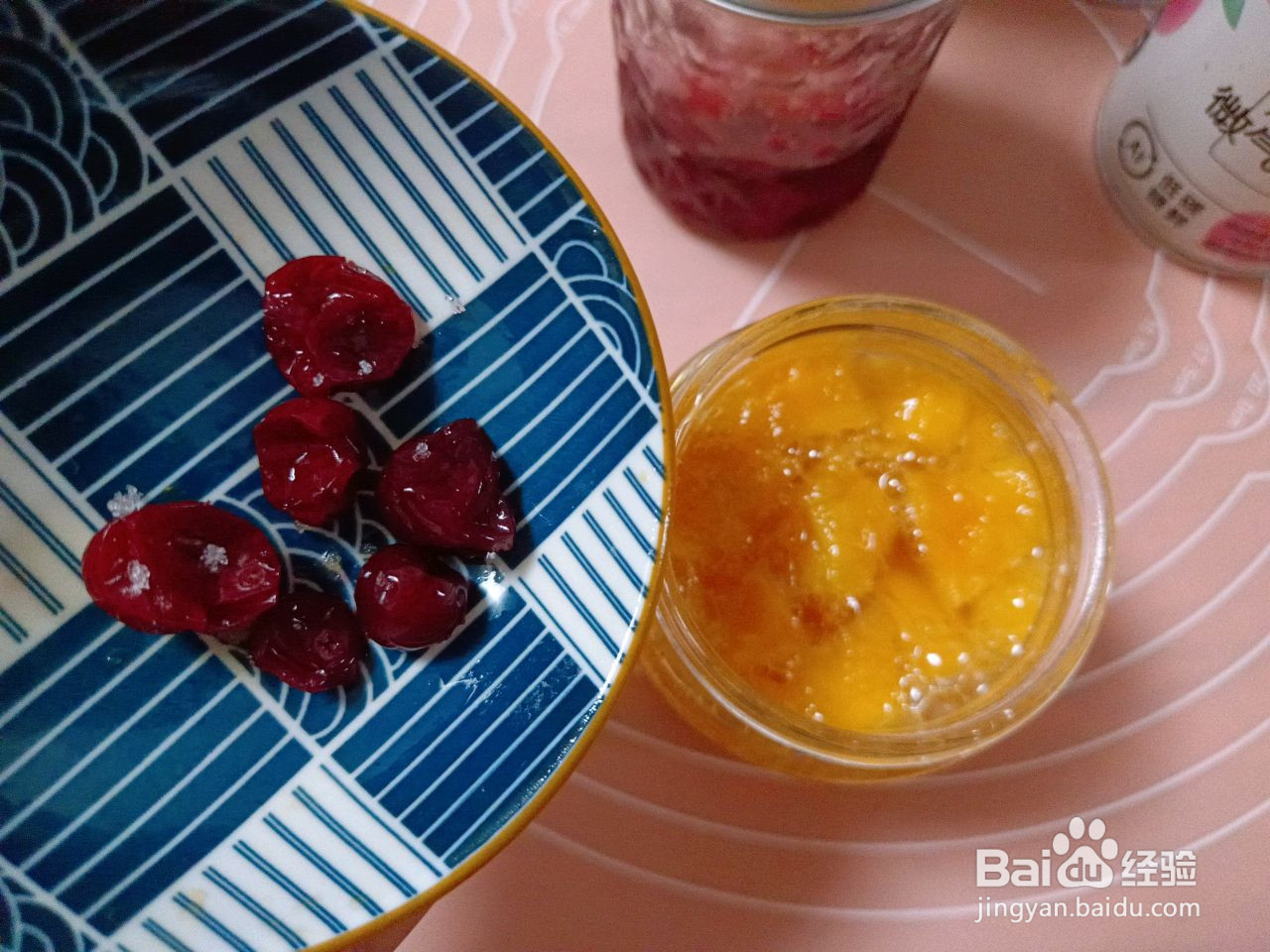 芒果桃桃气泡水的做法