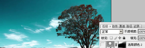 Photoshop调出风景图片暗红的黄昏色?