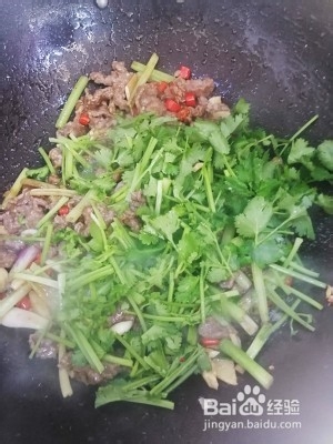 小炒牛肉的做法