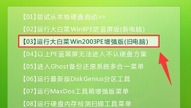 大白菜win2003PE通用密码查看器的使用教程