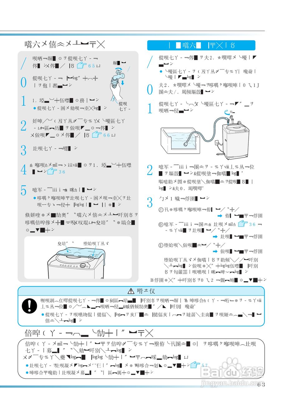 HITACHI NW-D6CX洗衣机使用说明书:[9]