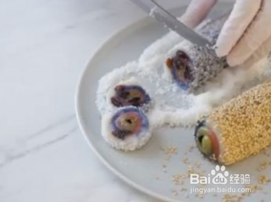 美味葡萄干糯米卷
