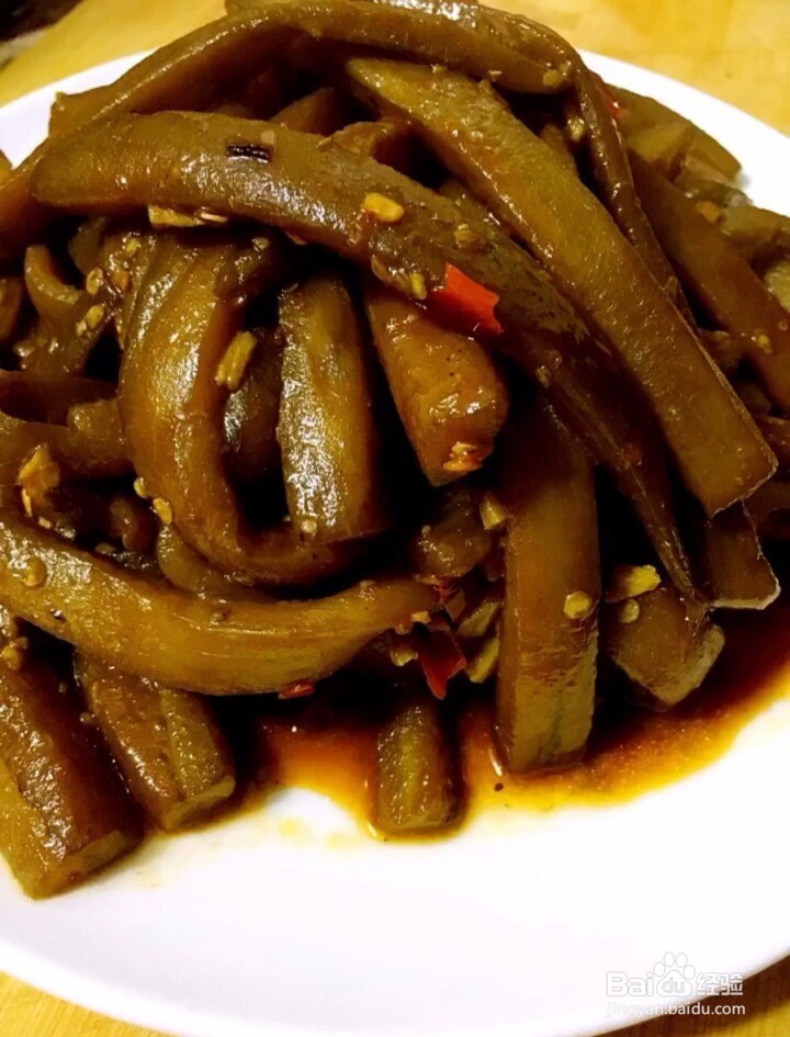 如何制作酱香茄条？