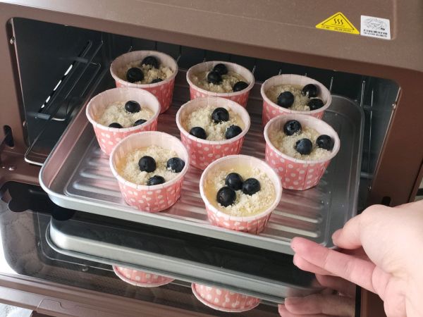 蓝莓玛芬杯子蛋糕