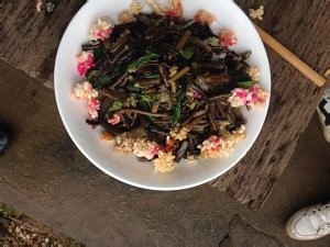 教你怎么做炒米炒酸蕨菜