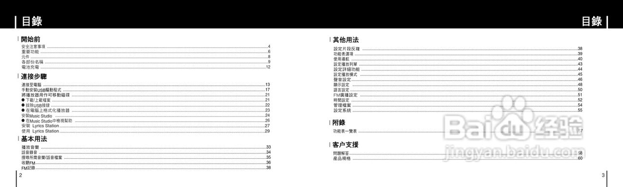 三星YP-F1ZW MP3播放器使用说明书:[1]