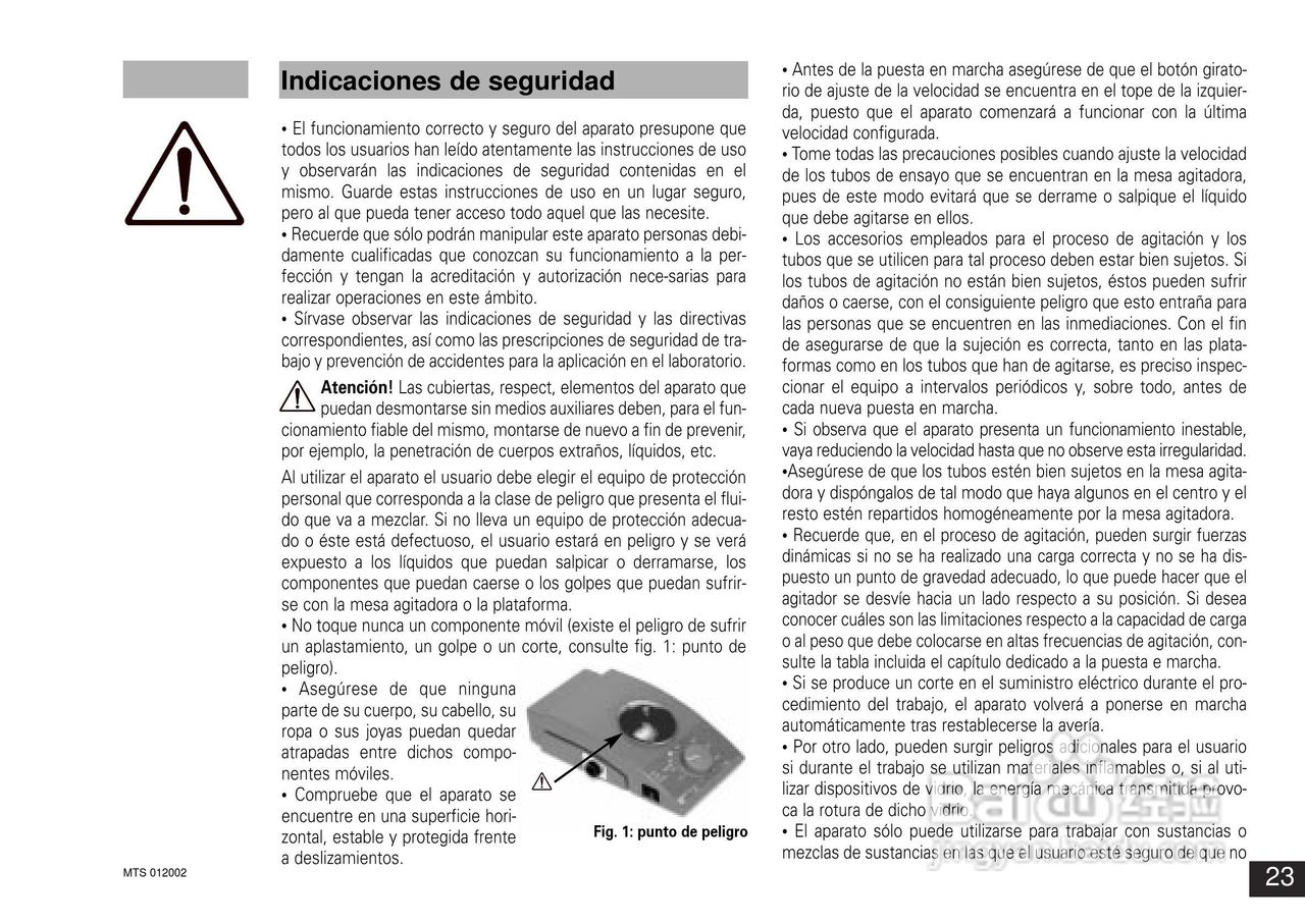 IKA MS1迷你型震荡器使用说明书:[3]