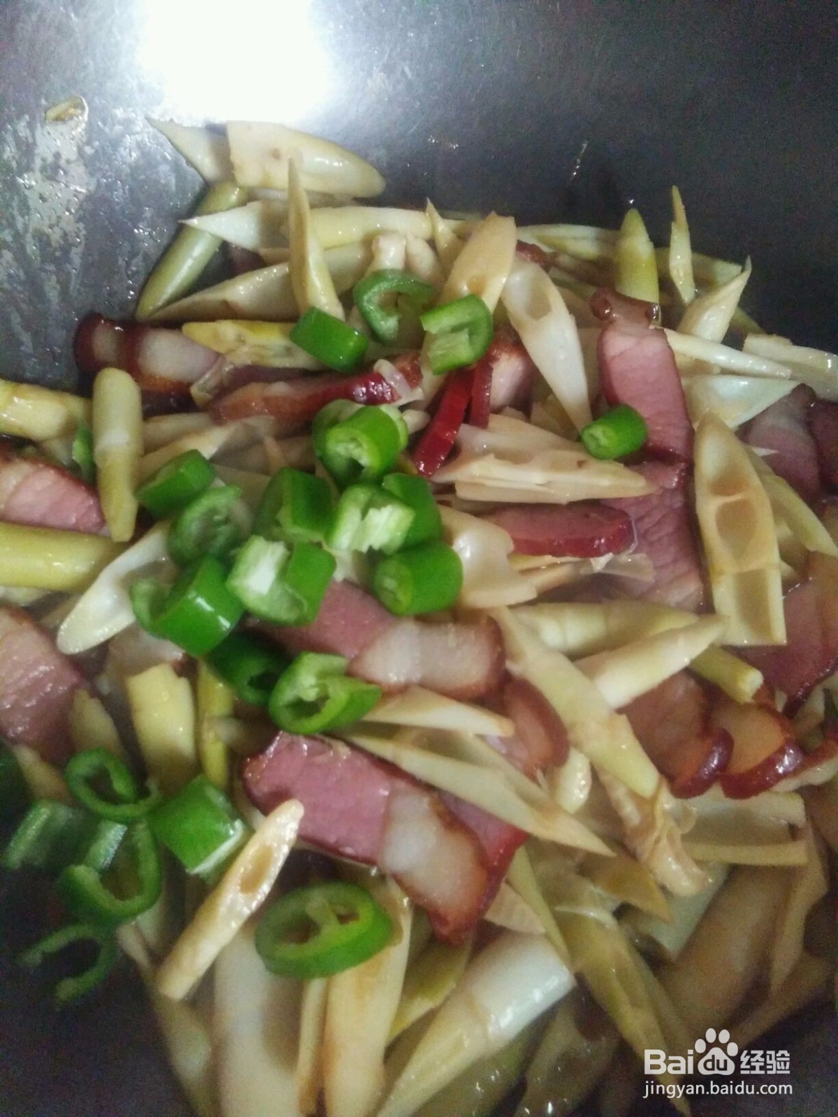 竹笋炒腊肉的做法