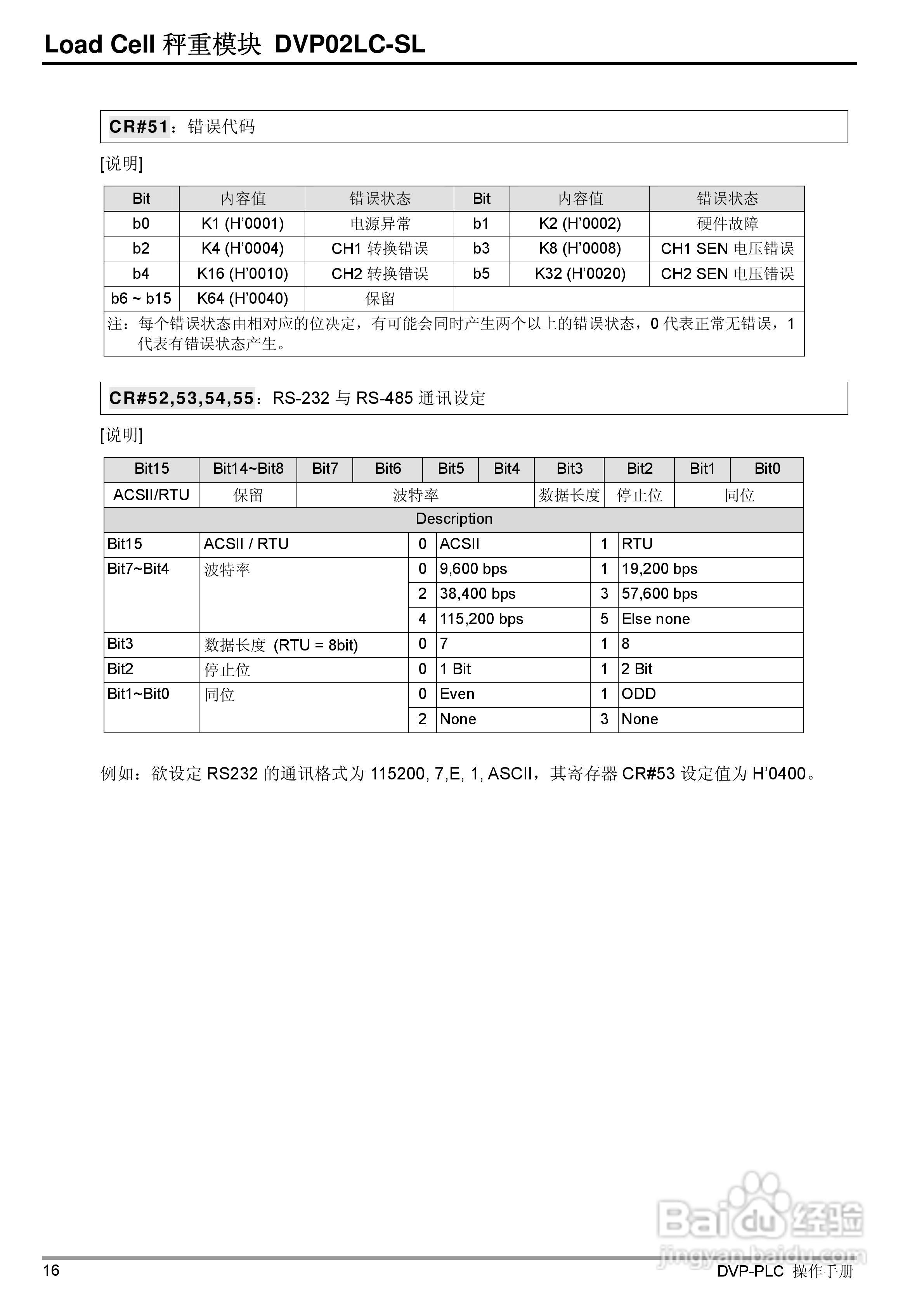 台达DVP02LC-SL Load Cell秤重模組操作手冊:[2]