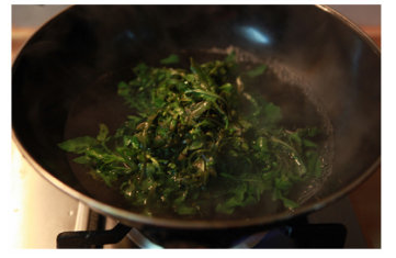 春笋荠菜炒虾仁