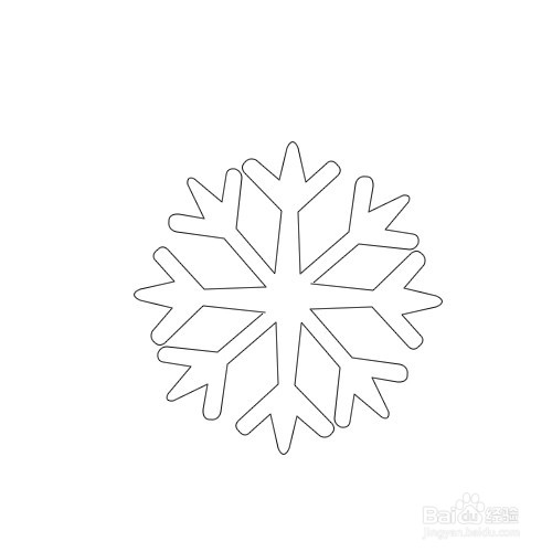 如何画雪花简笔画