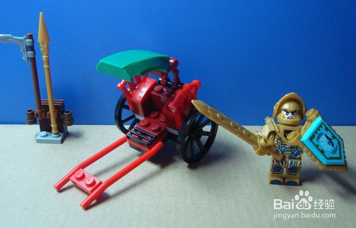 积木场景搭建之路人甲与未来骑士