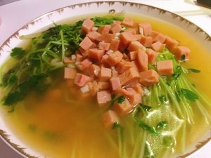 教你怎么做上汤豆苗火腿