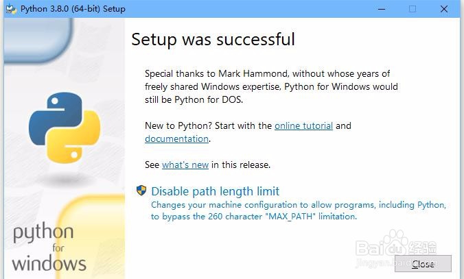安装python时出现