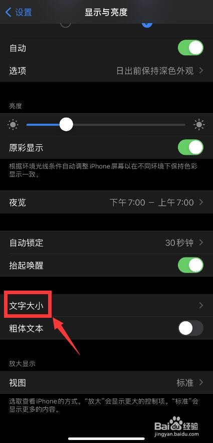 苹果手机如何调整字体大小