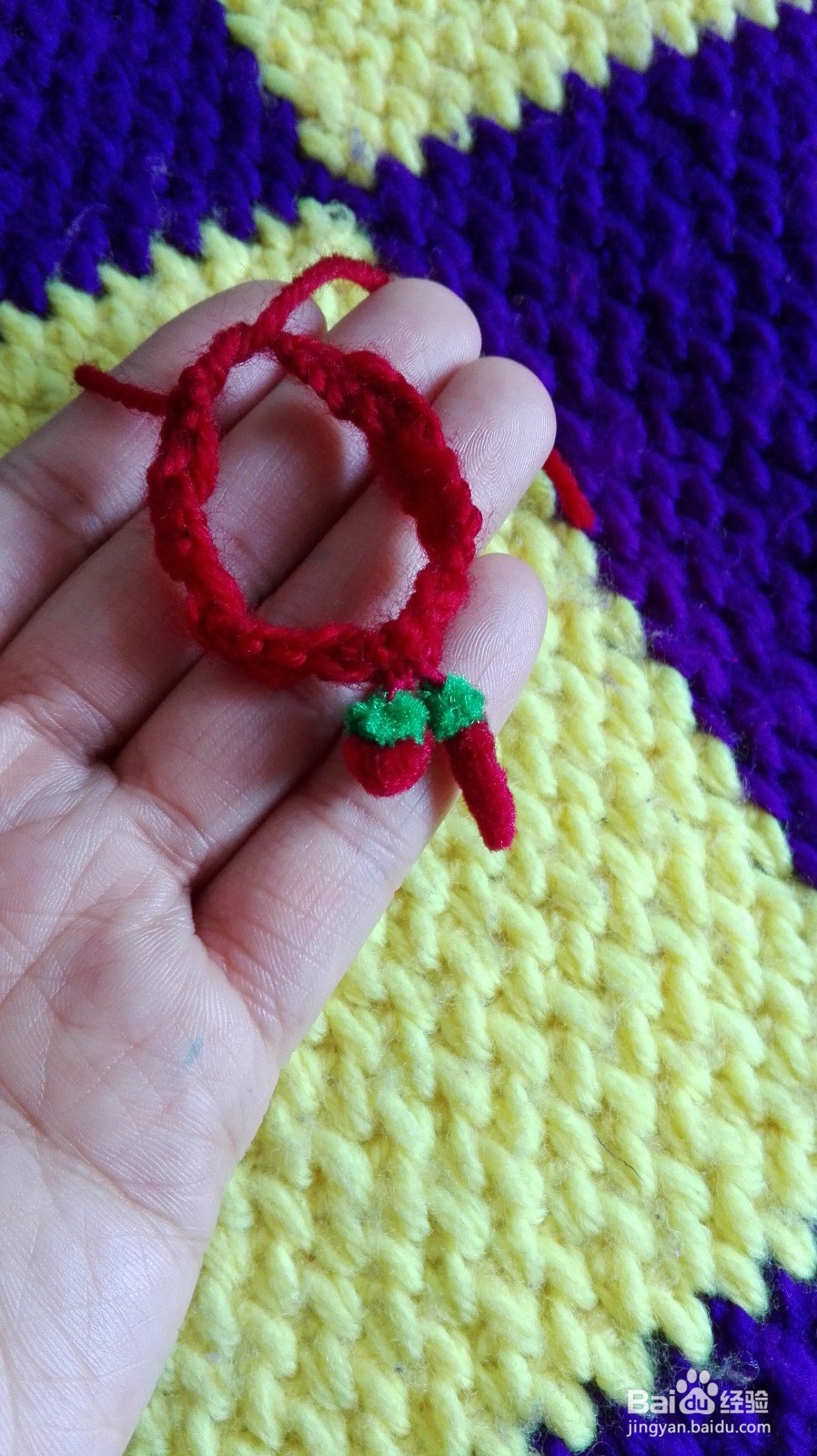 儿童满月小配饰···辣椒柿子手链