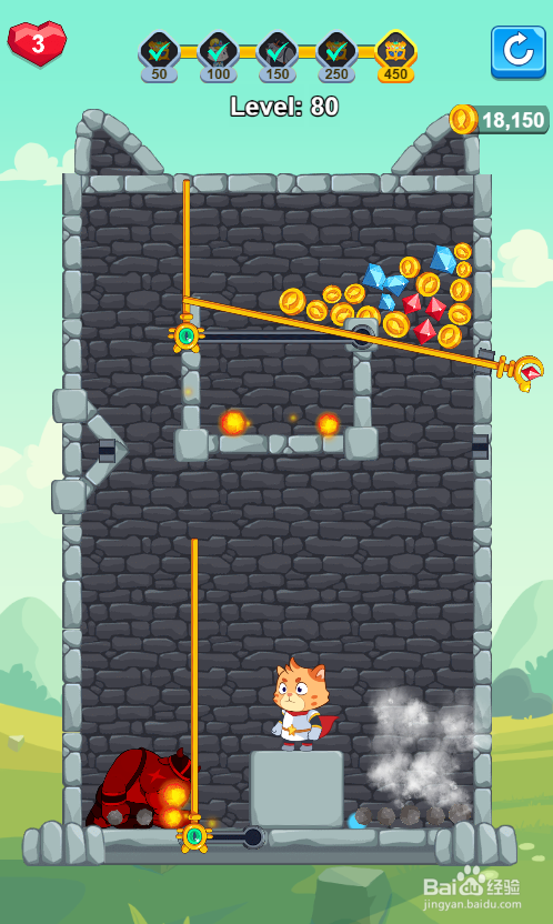 Hero Save the Princess的Level 80怎样通过