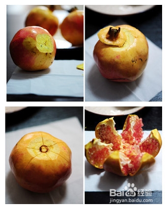 剥石榴的2个小窍门