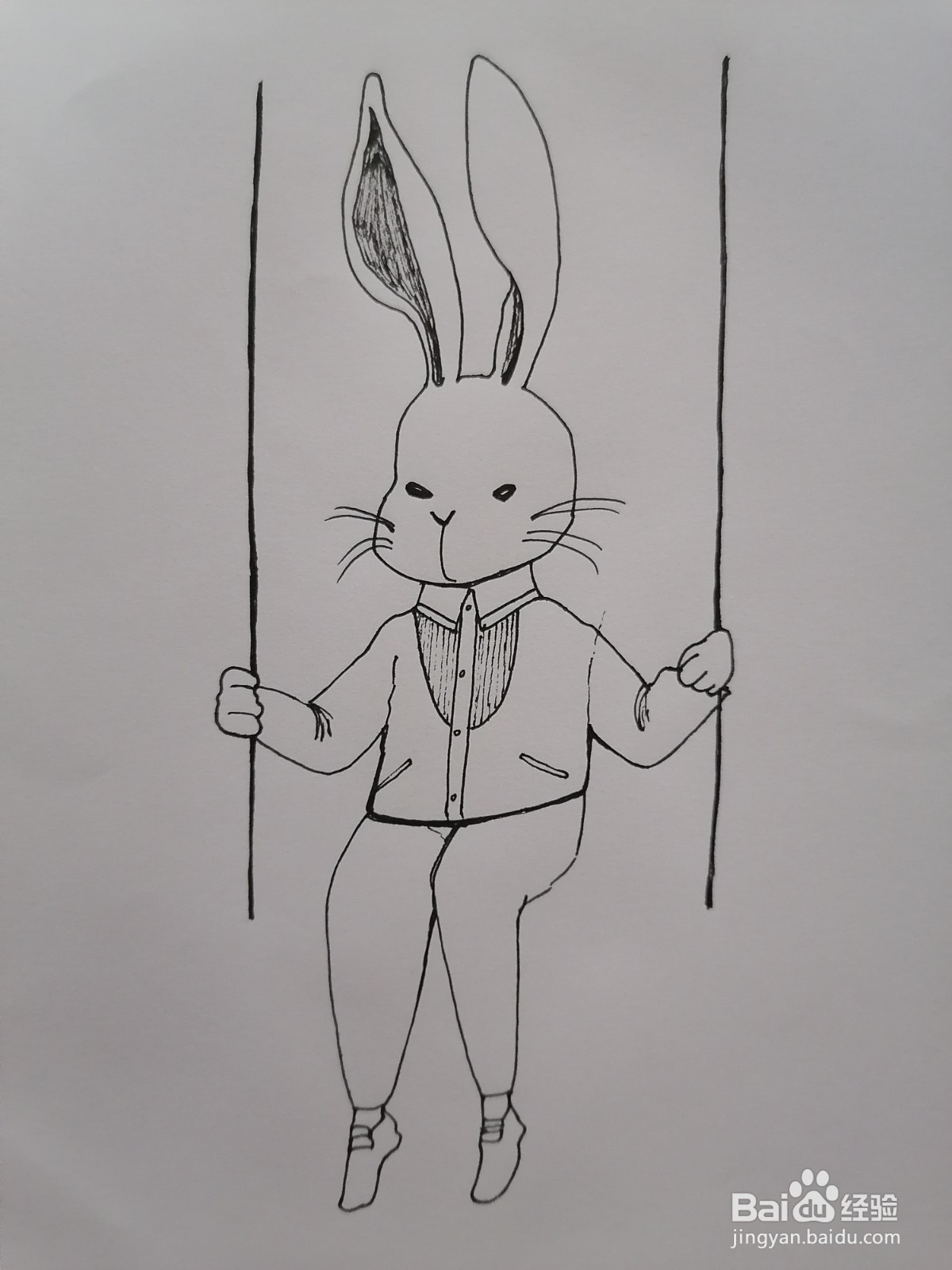 不开心就来荡秋千简绘画