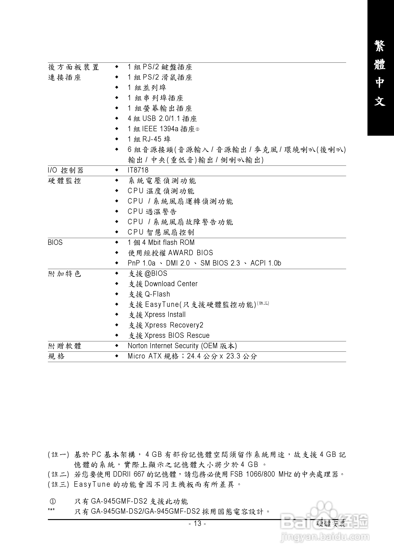 技嘉GA-945GMF-DS2型主板说明书:[2]