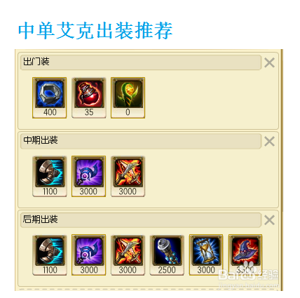 英雄联盟时间刺客艾克攻略