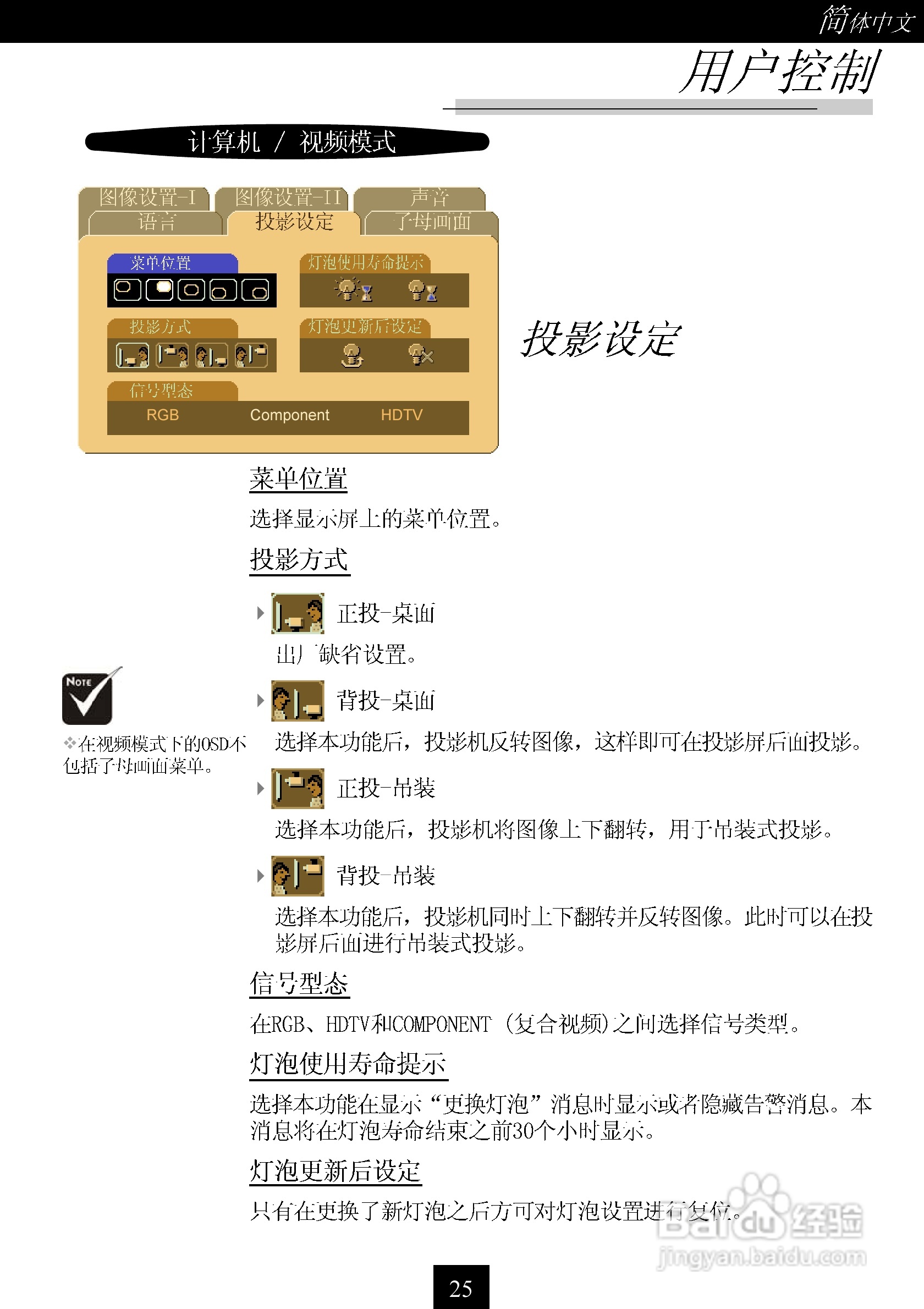 联想TD160型投影机说明书:[3]
