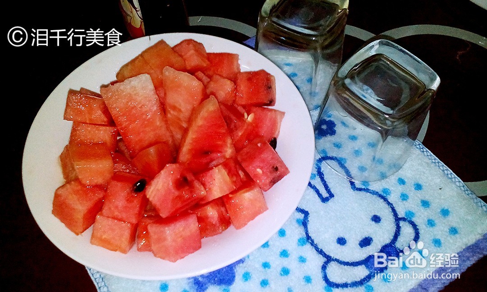 减肥蜂蜜西瓜果盘的做法