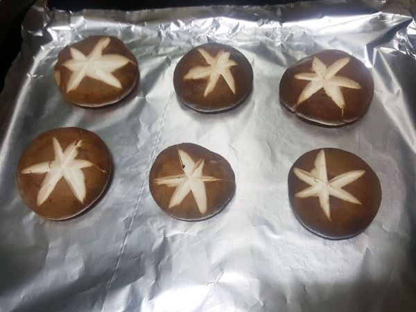 烤香菇#10分钟早餐大挑战#