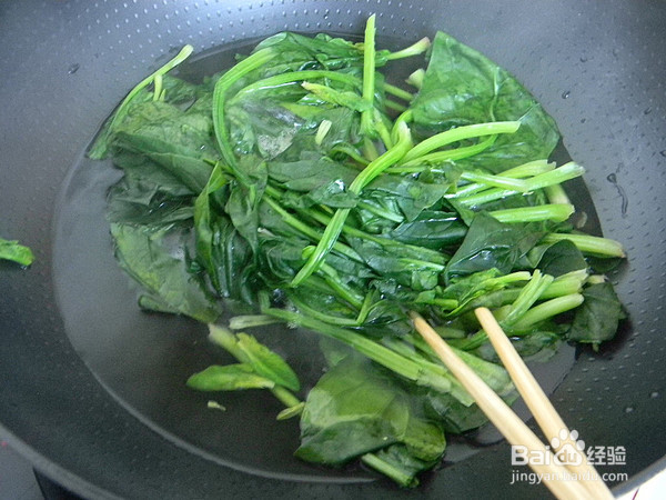 肉丝菠菜的制作方法