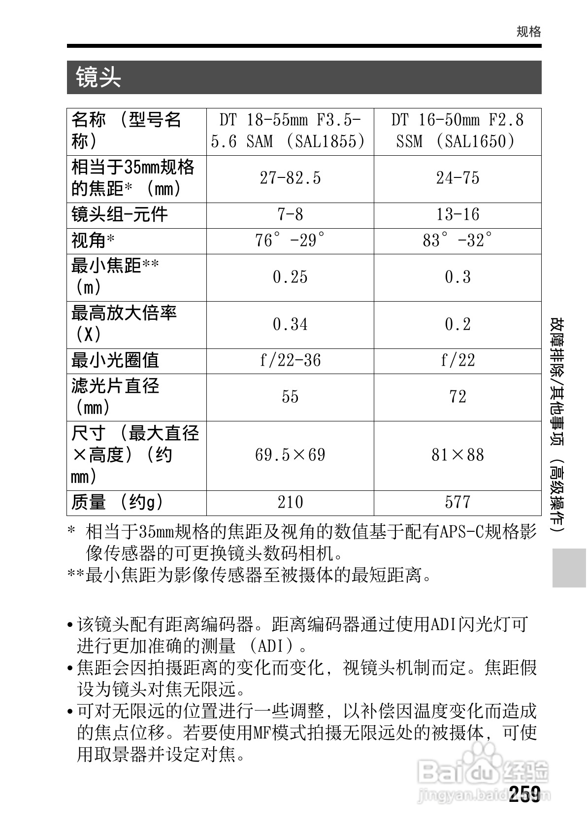 SONY索尼SLT-A77V数码相机说明书:[26]