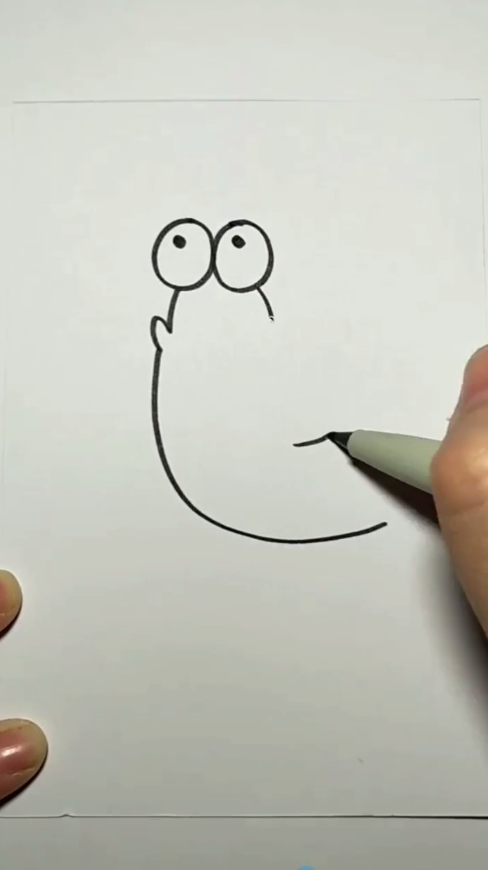 简笔画小蜗牛怎么画
