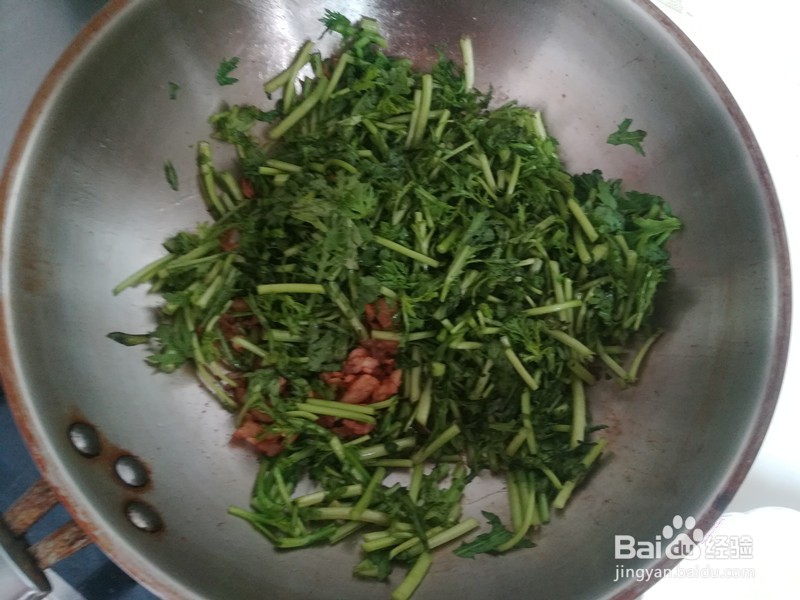 炒菊花菜的做法