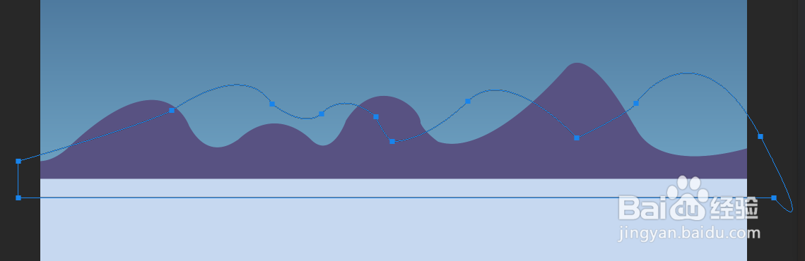 【PS技巧】用PS绘制海上升明月插画