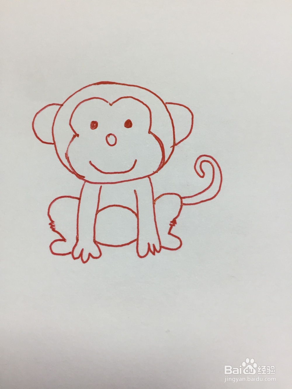 猴子怎么画简单好学